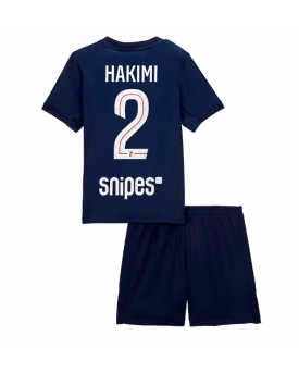 Billige Fotballdrakt Paris Saint-Germain Achraf Hakimi #2 Replika Hjemmedraktsett Barn 2025-26 Kortermet (med bukser)